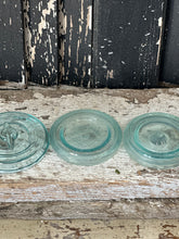 Load image into Gallery viewer, aqua canning jar lids - set of three B
