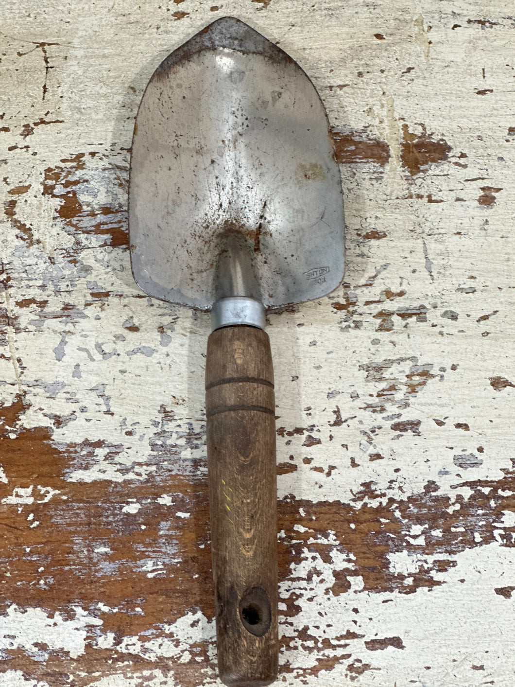 garden shovel/trowel brown wood handle