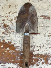 Load image into Gallery viewer, garden shovel/trowel brown wood handle
