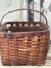 Load image into Gallery viewer, old small weave gathering basket

